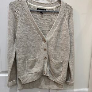 Cozy Beige Knit Cardigan